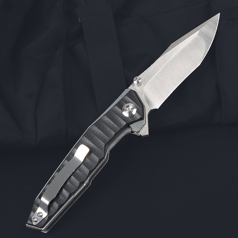 FD028 Two Colors No Logo Fast Opening G10 Handle Folding Knife UD408775